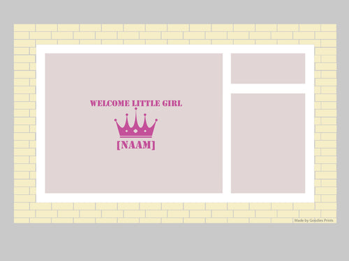 Geboorte Raam Sticker met naam | Gepersonaliseerde Vinyl Sticker