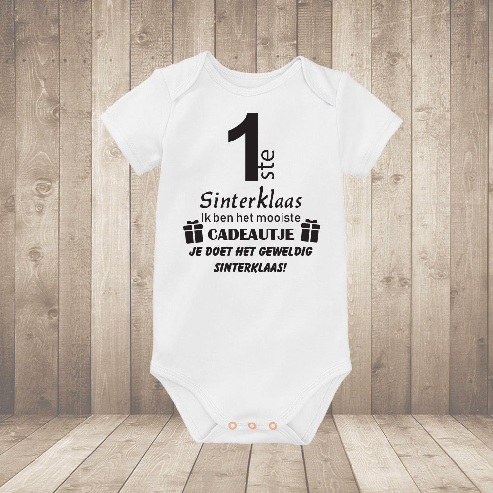 Rompertje Sinterklaas & Piet – Gepersonaliseerd Babyromper