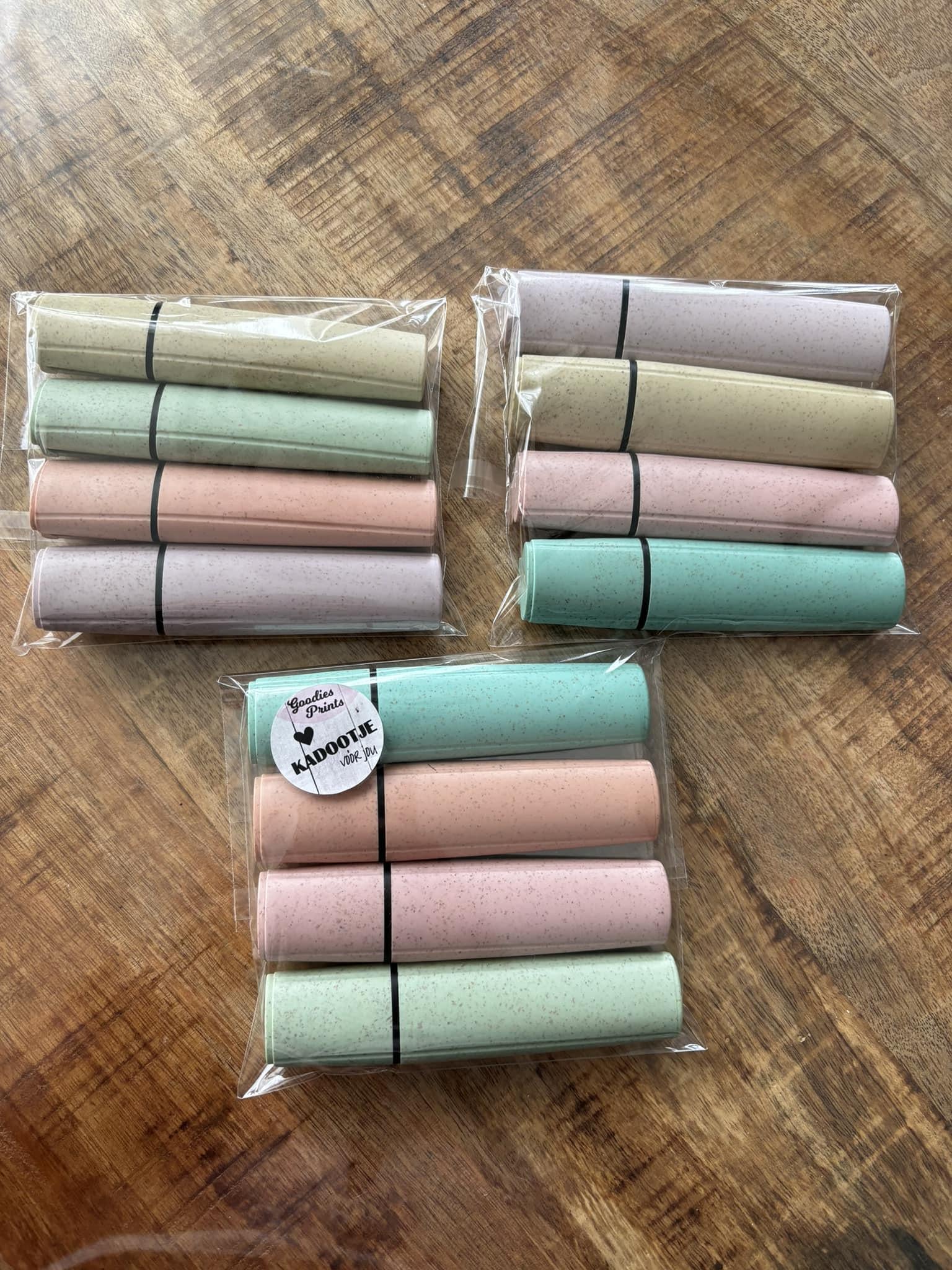 Kleurrijke Markeerstiften voor Juf en Meester , juf kado,meester kado.