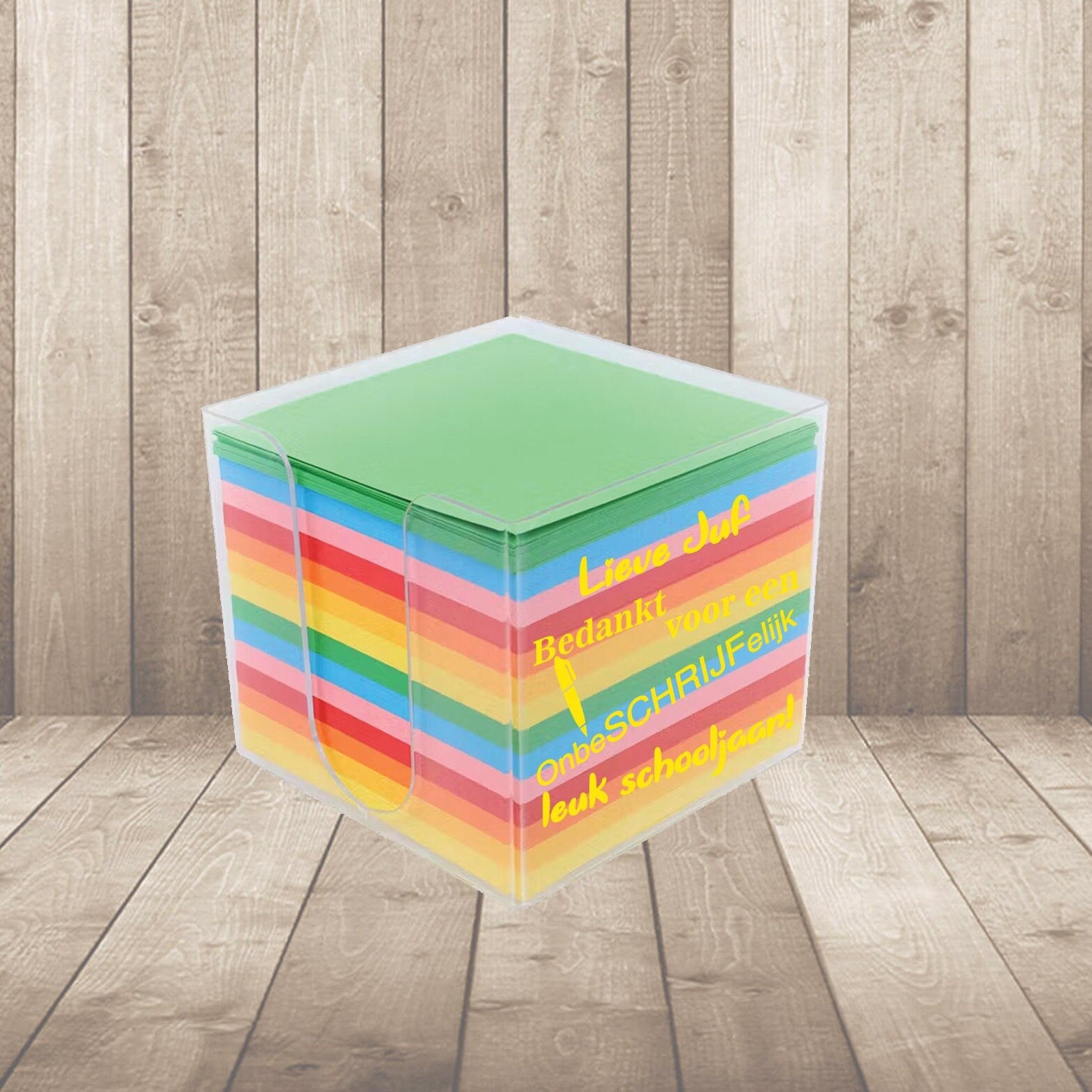 Memoblok,Notitieblok,Memo pad, Stickie notes , Lijmblok, Post-it , Kleurrijke memoblok, Memo papier,  Bureauaccessoires ,Memo's met lijmband