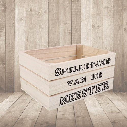 Gepersonaliseerd Bierkistje – Cadeau voor Mannen, Leraar of Meester