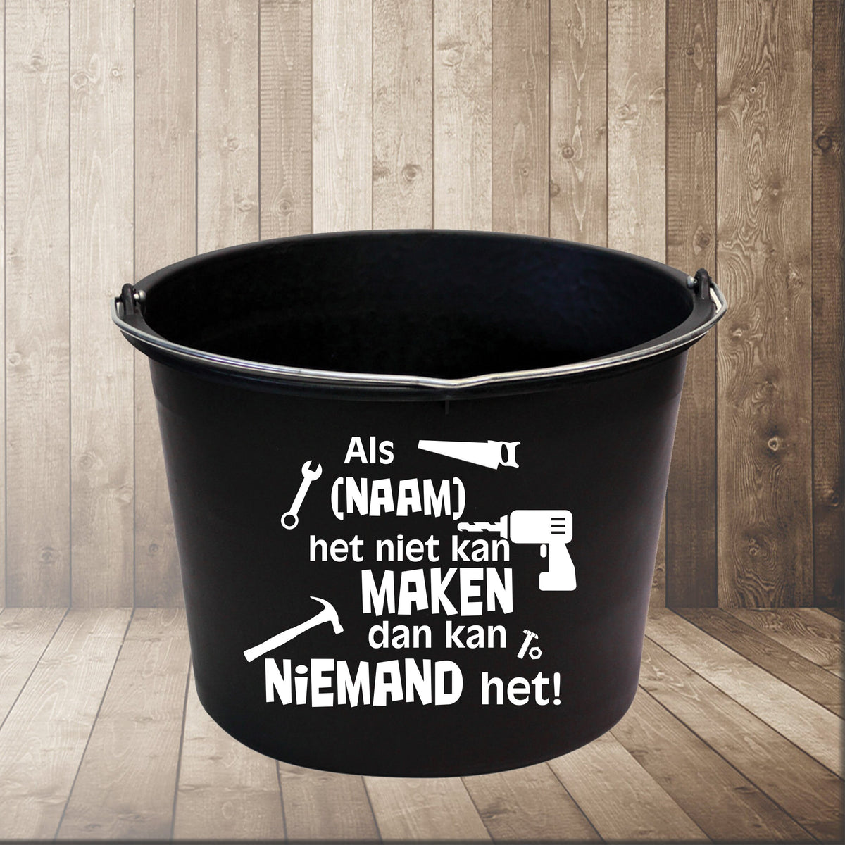 Unieke Gepersonaliseerde Emmer - Het Perfecte Cadeau voor Elke Gelegenheid! Verjaardag ,Feestemmer, Lol, Bieremmer,12 liter