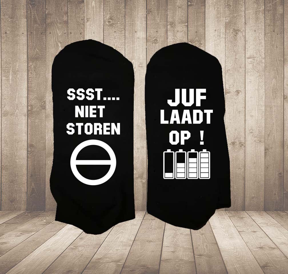 Gepersonaliseerde Afscheidssokken – Cadeau voor Juf, Meester of Leraar