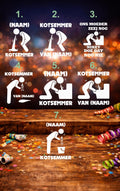 Gepersonaliseerde Sticker voor Kotsemmer – Origineel & Hilarisch Cadeau