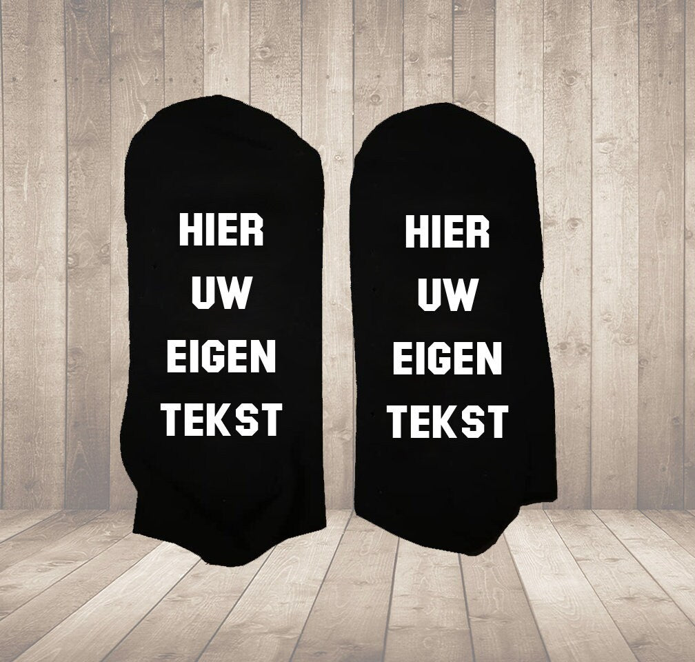 Gepersonaliseerde Sokken met Tekst – Grappig Cadeau voor Vrouwen