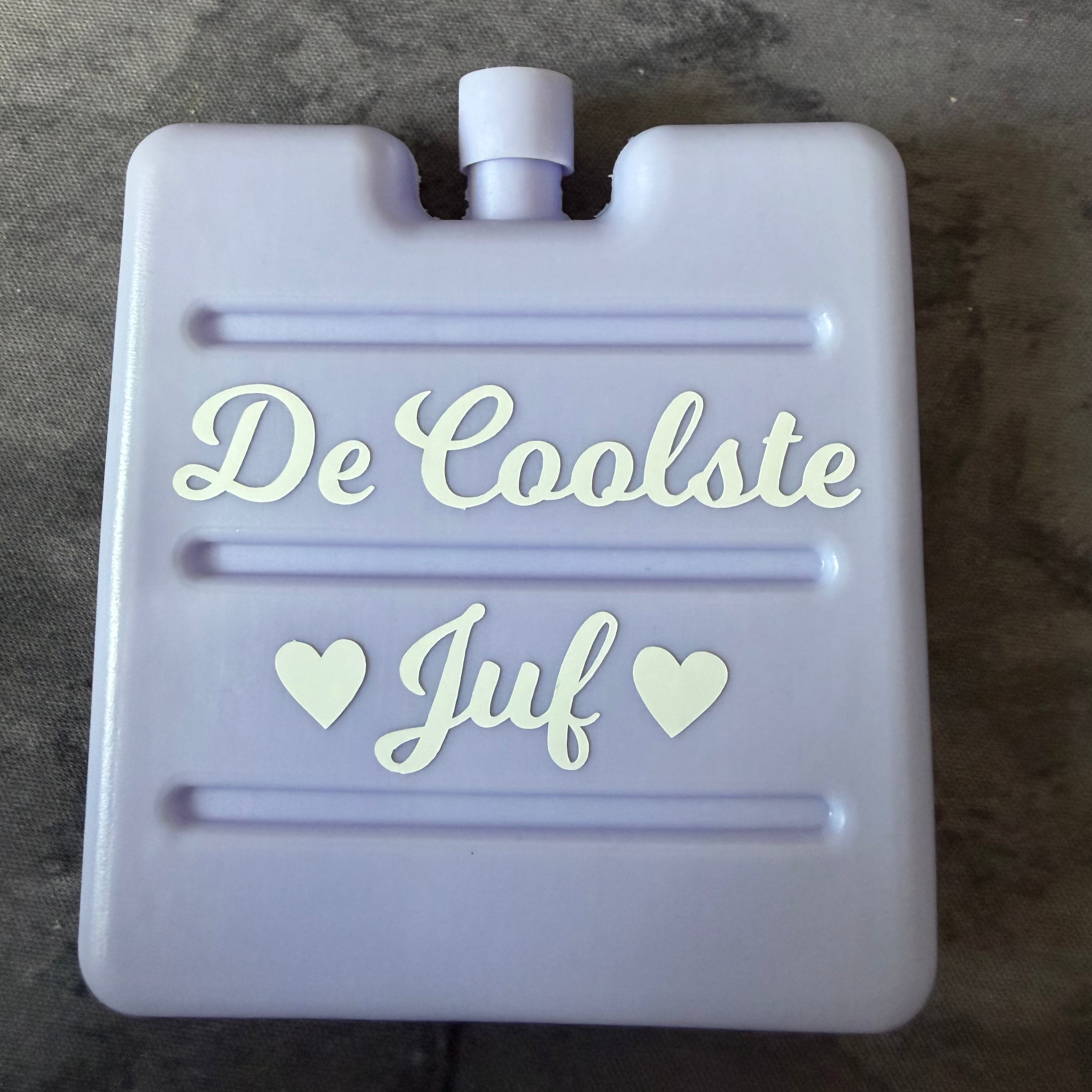 Gepersonaliseerdeq koelelementen, coolste meester ,coolste juf, Custom koelelementen,Persoonlijke koelverpakkingen