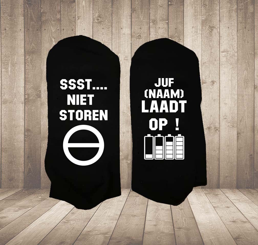 Gepersonaliseerde Afscheidssokken – Cadeau voor Juf, Meester of Leraar