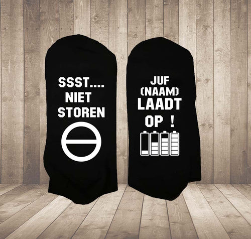Gepersonaliseerde Afscheidssokken – Cadeau voor Juf, Meester of Leraar