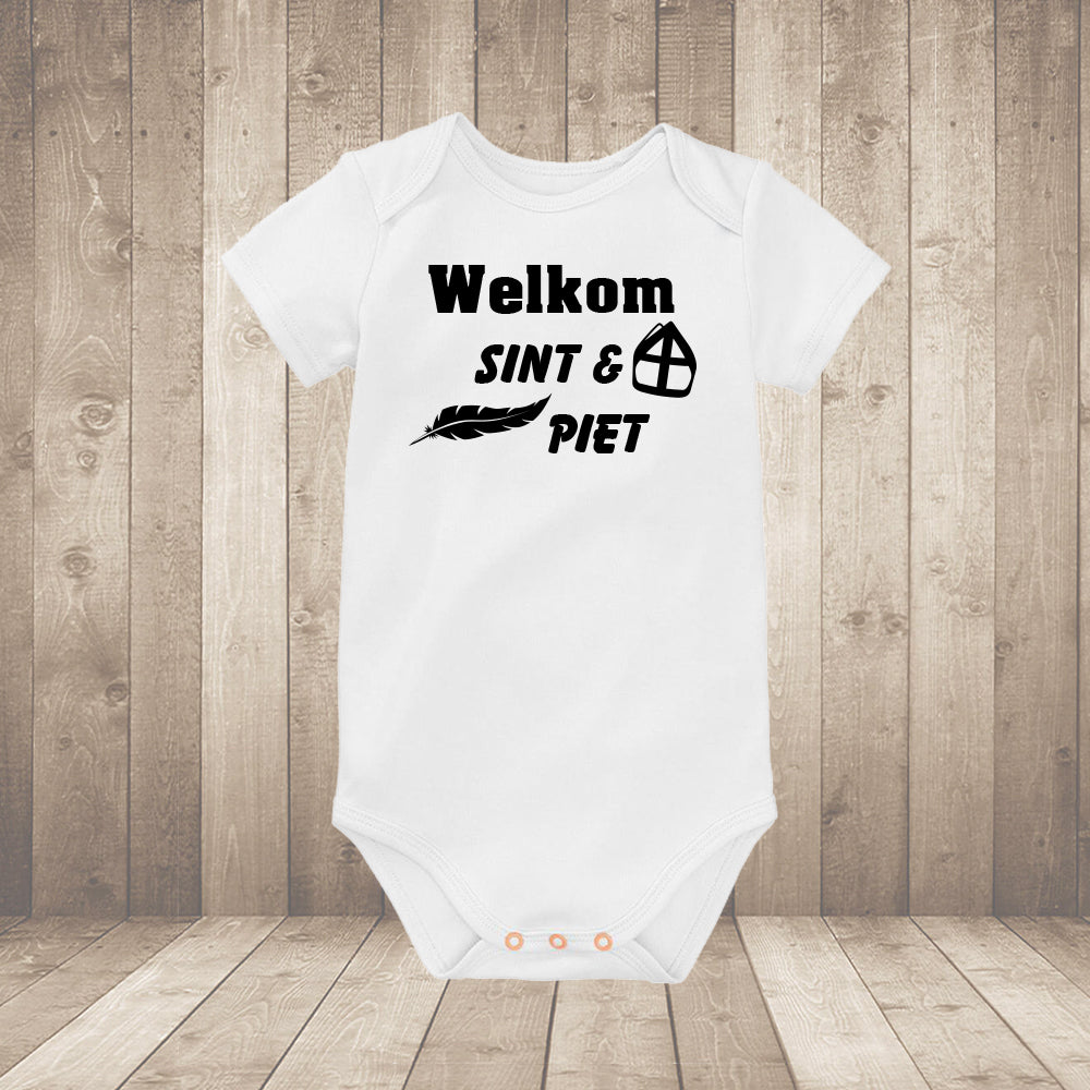 Rompertje Sinterklaas & Piet – Gepersonaliseerd Babyromper